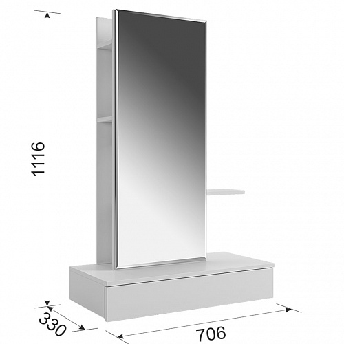 Туалетный столик Мария белый