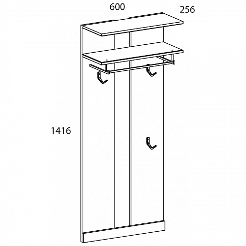Вешалка 60 OSKAR дуб Санремо