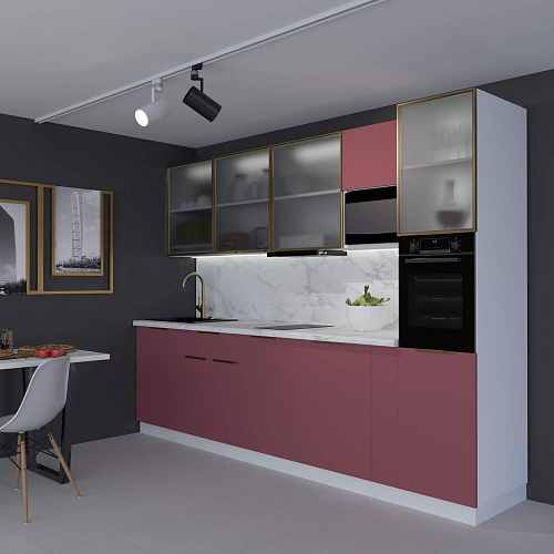 Фасад со стеклом из алюминиевого профиля (ПН450 с нишей) 446х698мм