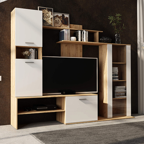 Гостиная Данко Дуб вотан/Белый гладкий