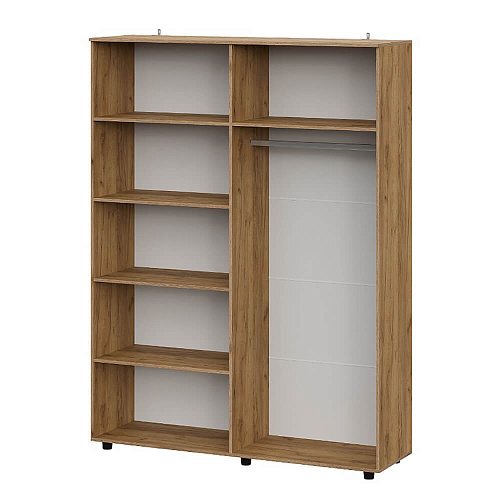 Шкаф Байкал четырехстворчатый Дуб Золотой/Графит