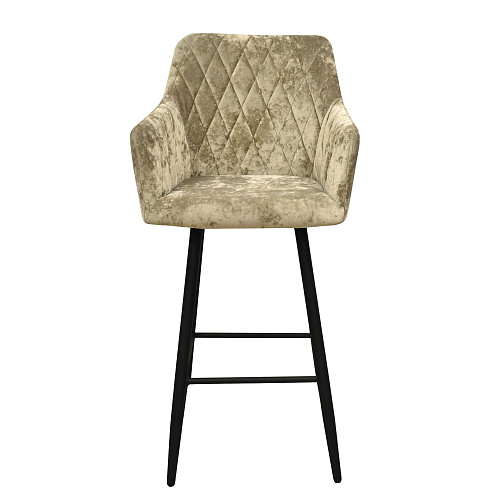 Стул барный Диаманте Твист черный муар/Plush Latte