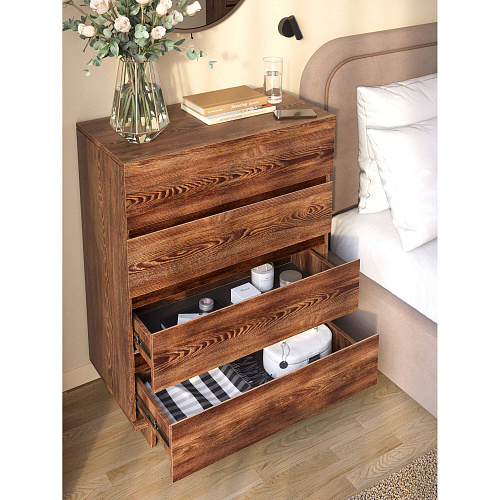 Комод НК DIEGO 4 ящика Каштан