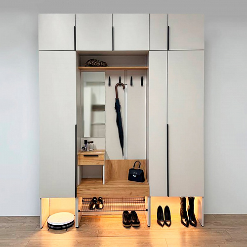 Антресоль двухдверная L600 Баско кашемир