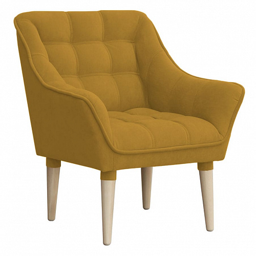 Кресло отдыха Комфорт-8 ULTRA MUSTARD/Бесцветный (Лак)