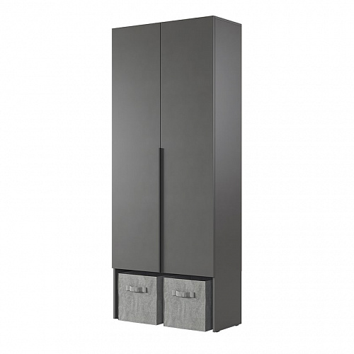 Шкаф двухдверный L800 Баско графит