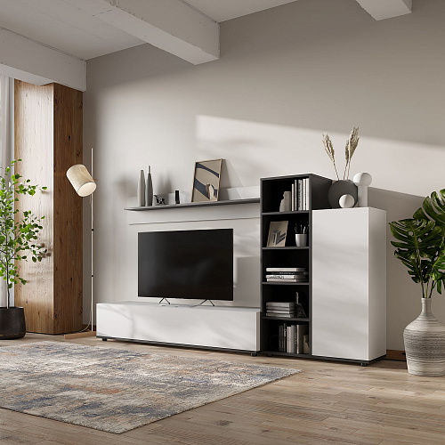 Гостиная НК AMAZON Белый/Черный