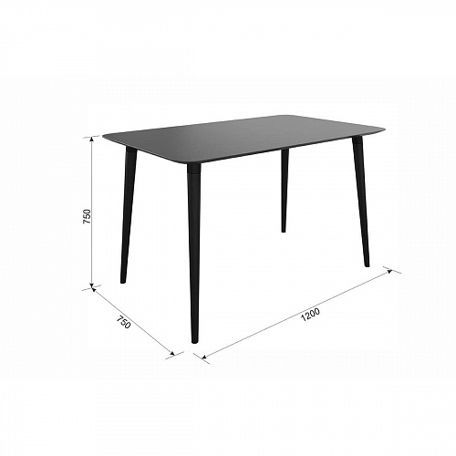 Стол обеденный Сканди 1 серый/венге