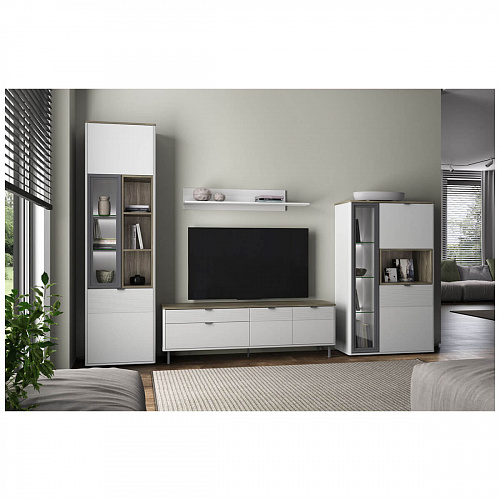 Полка навесная SIMPLE Белый/Эко Джелато