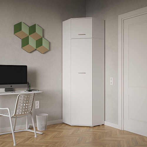 Шкаф угловой НК FUN Белый