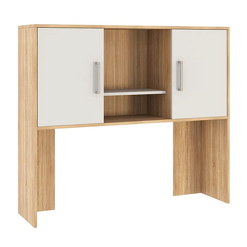 Стол компьютерный Лайт К2 дуб сонома/белый