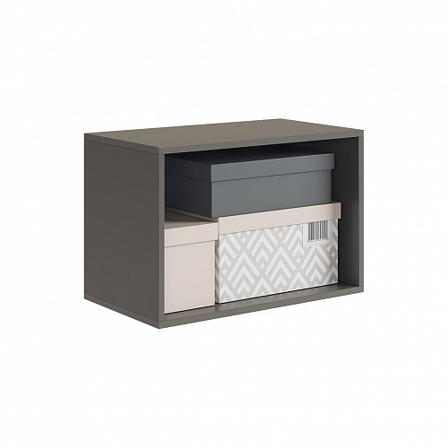 Антресоль двухдверная L600 Баско графит