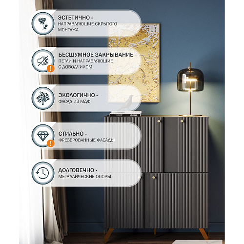 Комод НК RENO КД-2 Черный