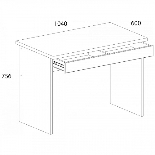 Стол письменный 1S DIESEL дуб мадура