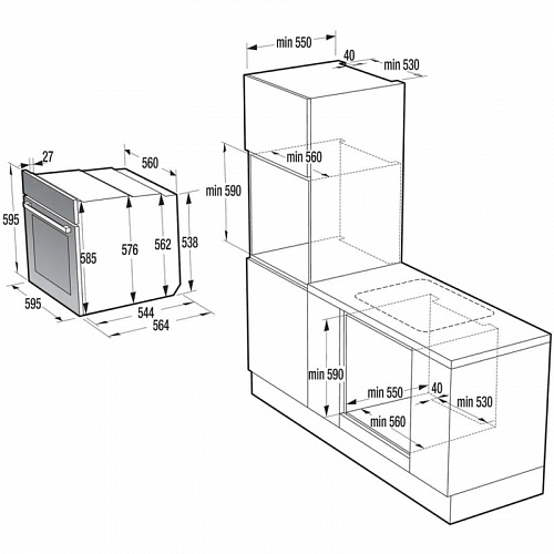 Духовой шкаф Gorenje BSA6747DGWI
