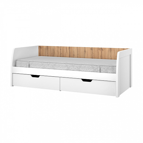 Кровать детская TAURUS 90-2 Белый/Дуб вотан