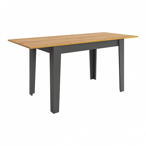 Стол обеденный раздвижной Цезарь дуб крафт золотой/графит