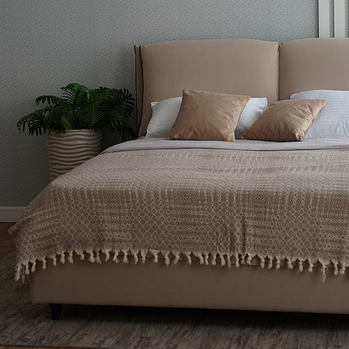 Кровать с подъемным механизмом Венеция 1400 Бежевый Софт