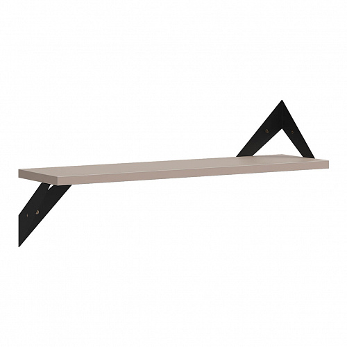 Полка навесная Рич кашемир/черный