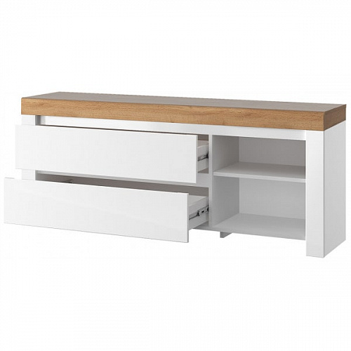 Тумба RTV 2S2N TAURUS Белый/Дуб вотан