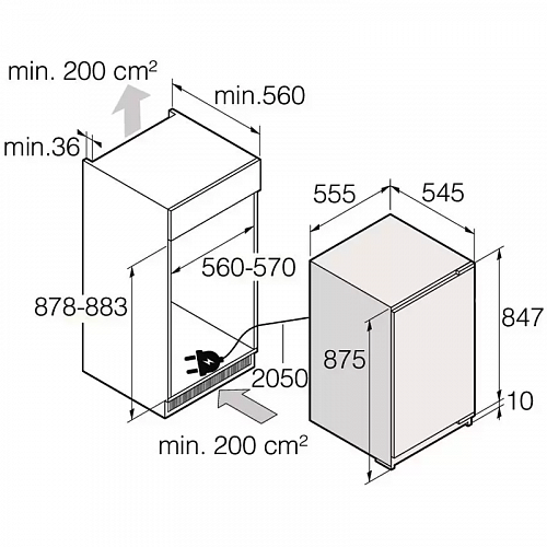Встраиваемый холодильник ASKO R30931EI