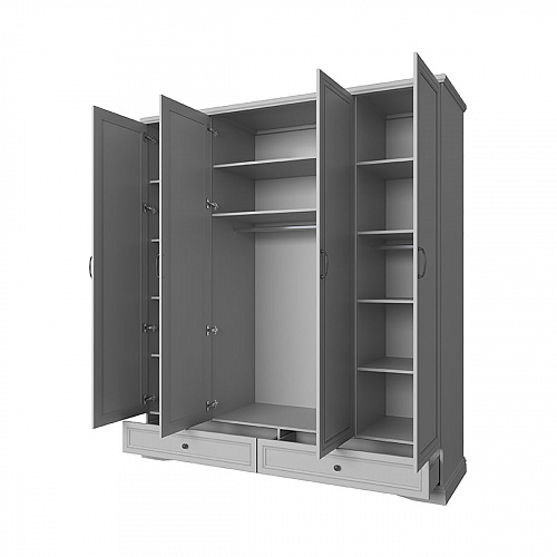 Шкаф VALENCIA 4DG2S Z Серый