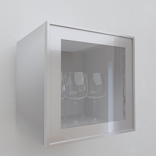 Фасад со стеклом из алюминиевого профиля 350х350