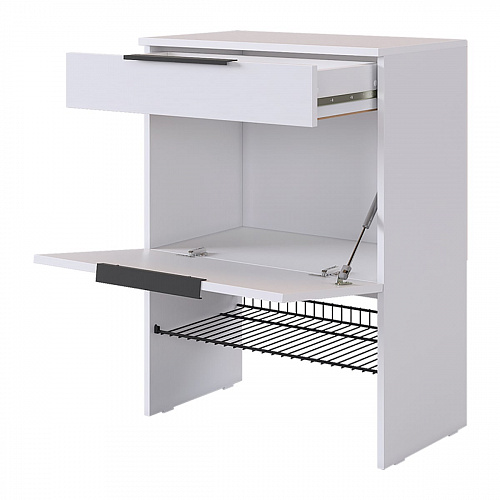 Обувница Баско белое дерево/белое дерево