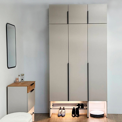 Шкаф однодверный L400 Баско кашемир