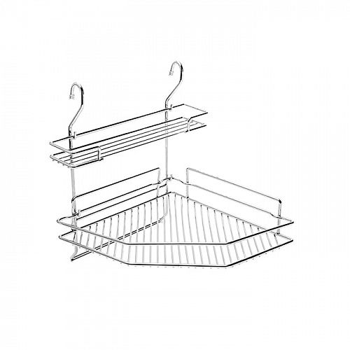 Полка угловая 2-x ярусная 345 мм