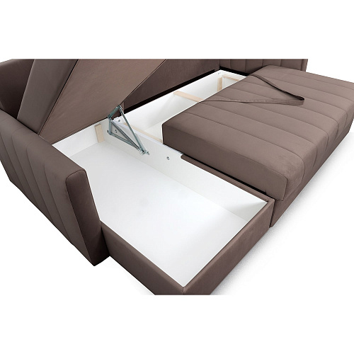 Угловой диван Ларио Мора Темно-коричневый