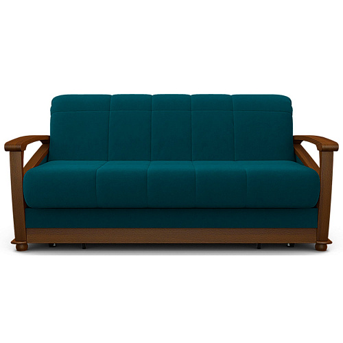 Диван Глория-Аккордеон (массив) CATANIA MENTHOL/Орех