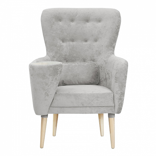 Кресло отдыха Гуччи PLUSH SILVER левое