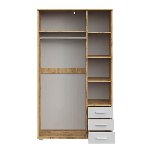 Шкаф НК FUN ШК-3Д Дуб вотан/Белый