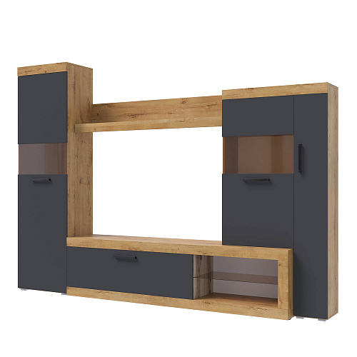 Гостиная Бастон Дуб вотан/Графит