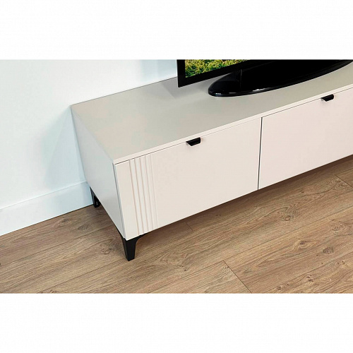 Тумба Рич 2 кашемир/фрапучино матовый/черный