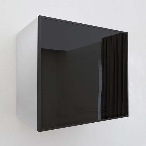 Фасад со стеклом из алюминиевого профиля 500х450