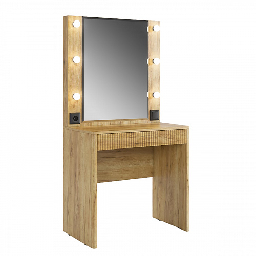 Туалетный столик Адам дуб крафт золотой